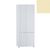 Фото Шкаф для одежды Портленд К-821-L Белый - карамель глянец, Цвет фасада: Карамель глянец в Mebel.ua с доставкой по Украине