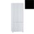 Фото Шкаф для одежды Портленд К-821-L Белый - черный глянец, Цвет фасада: Черный глянец в Mebel.ua с доставкой по Украине